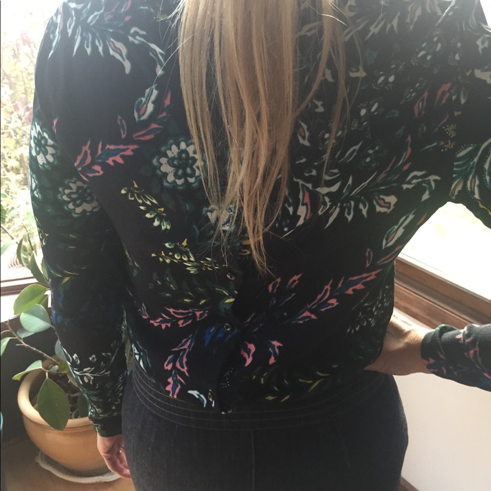 H&M Black Pattern Blouse - Picture 3 of 3